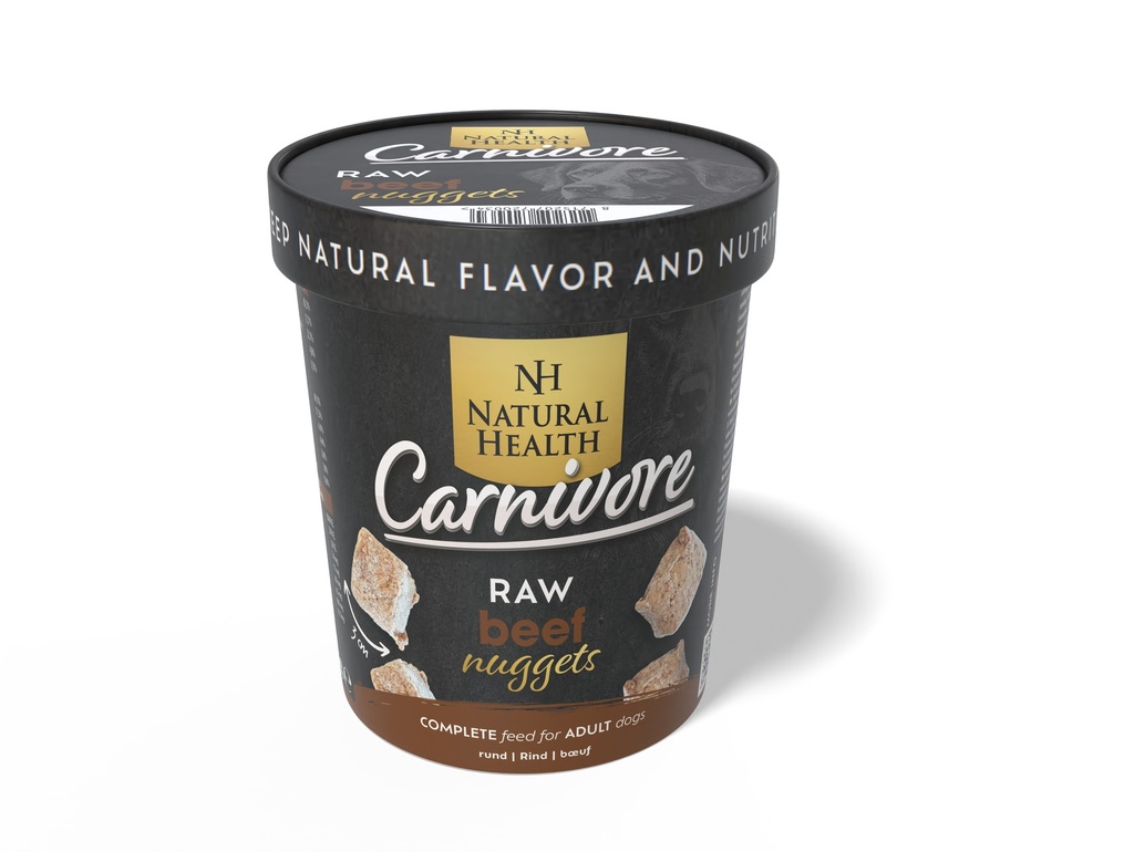 Natural Health Dog Carnivore Raw Nuggets Beef