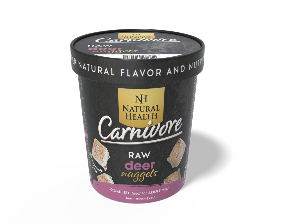 Natural Health Dog Carnivore Raw Nuggets Deer