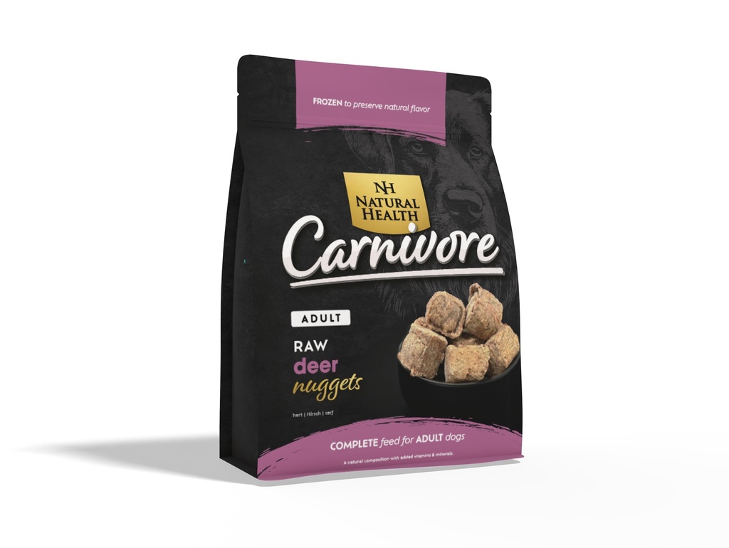 Natural Health Dog Carnivore Raw Nuggets Deer