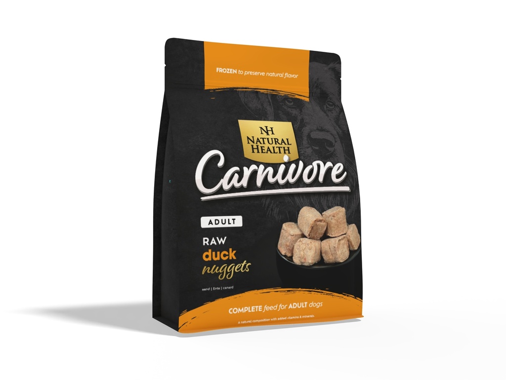 Natural Health Dog Carnivore Raw Nuggets Duck