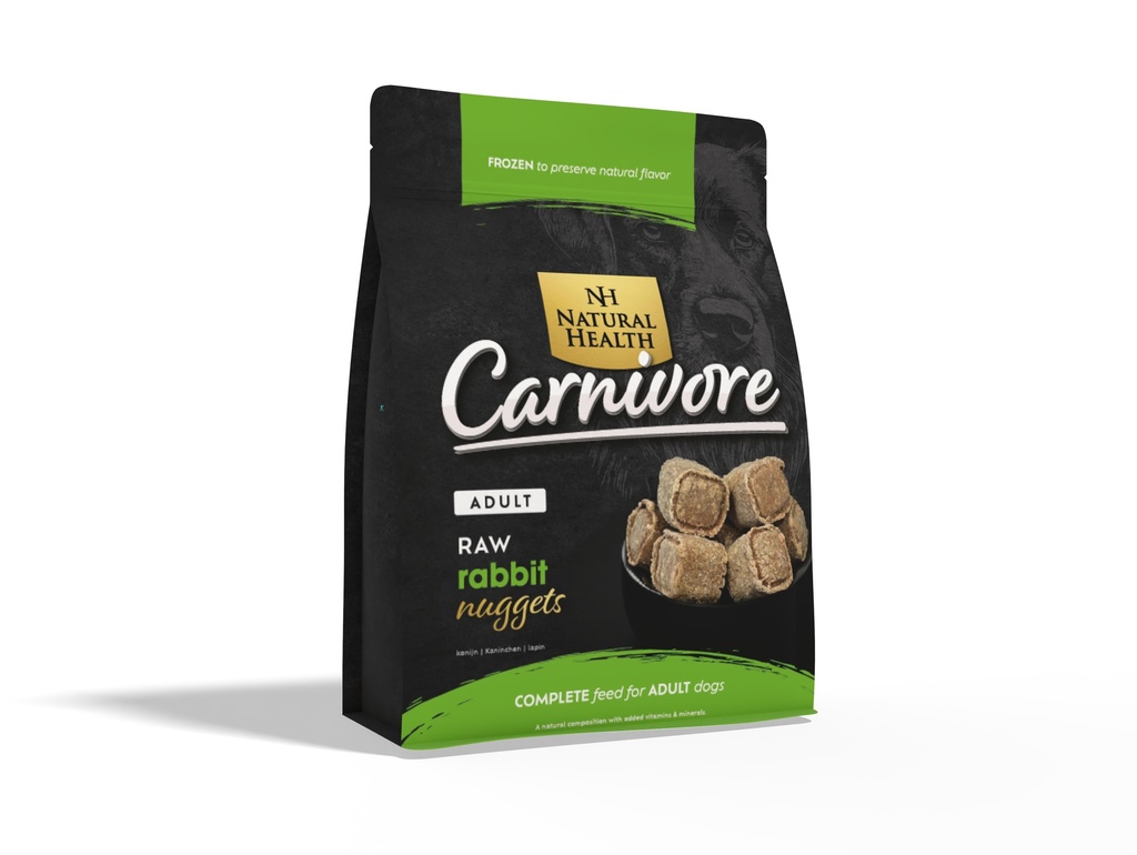 Natural Health Dog Carnivore Raw Nuggets Rabbit