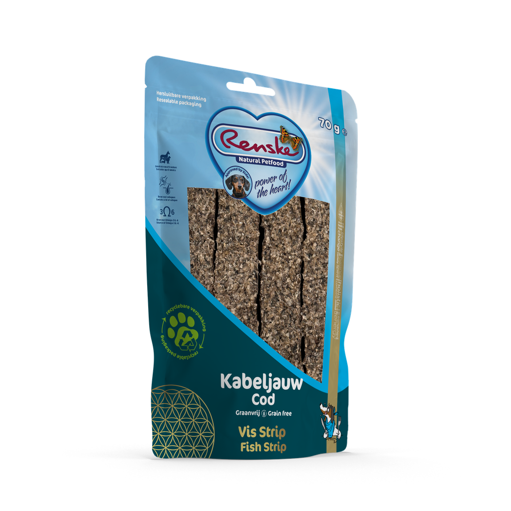 Renske GB Hond Vis Strip 10 x 70 gr.