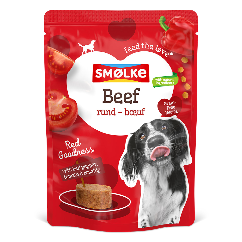 Smolke Pouch Hond Red Goodness Beef 8 x 300 gr.