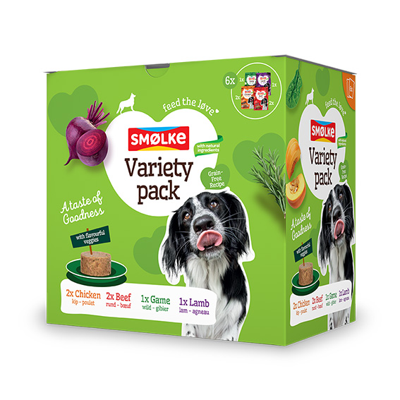 Smolke Pouch Hond Variety Box Goodness 6 x 300 gr.