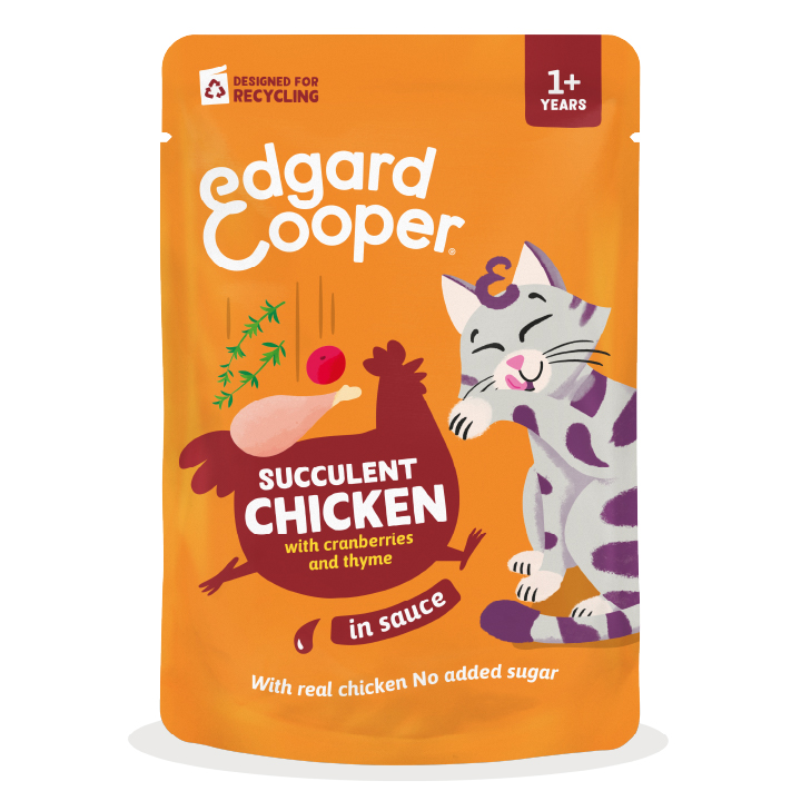 Edgard & Cooper Cat Adult Pouch Chicken 12 x 85 gr.