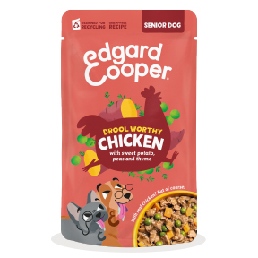Edgard & Cooper Dog Senior Pouch Chicken 8 x 150 gr.