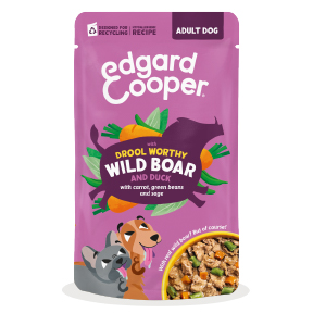 Edgard & Cooper Dog Adult Pouch Boar & Duck 8 x 150 gr.