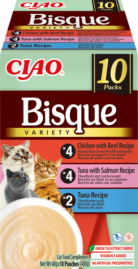 Inaba Bisque Multipack Tuna Chicken (10 st.)