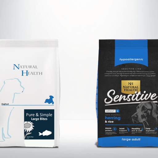 Natural Health Dog Fish & Rice Large Bite