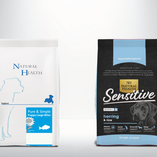 Natural Health Dog Fish & Rice Puppy Large Bite