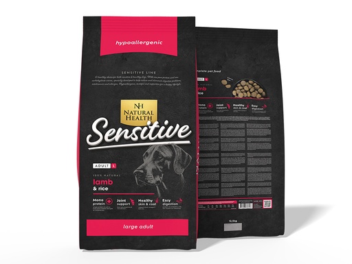 [NH345] Natural Health Dog Lamb & Rice Adult Large