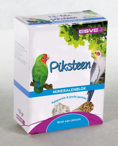 [E20304] Piksteen Agapornis Naturel Rood 1 st.