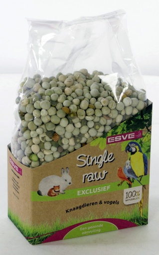 [E34104] Single Raw Erwten Groen 650 gr.