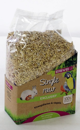 [E34106] Single Raw Haver Gepelde 600 gr.