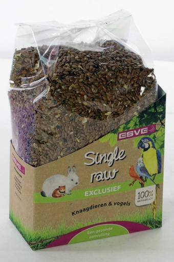 [E34110] Single Raw Lijnzaad 550 gr.
