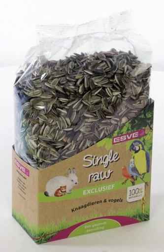 [E34130] Single Raw Zonnepitten Gestreept 350 gr.