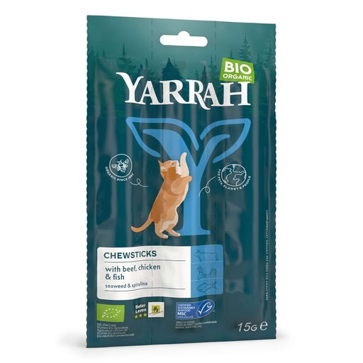 [Y7172] Yarrah Kat Kauwsticks Bio 25 x 15 gr.