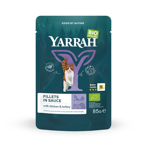 [Y8142] Yarrah Kat Pouch Turkey in Gravy 14 x 85 gr.