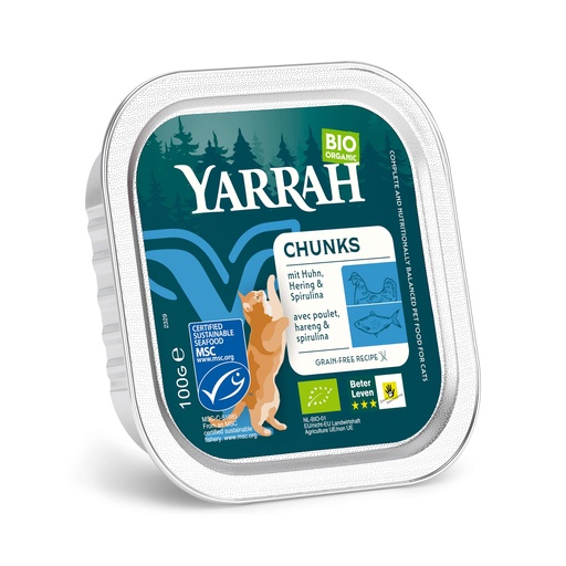 [Y9014] Yarrah Kat Alu Br.Kip/Haring 16 x 100 gr.