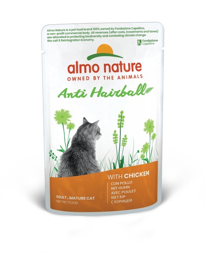 [AL5293] Almo Nature Almo Natureti Hairball met Kip 30 x 70 gr.