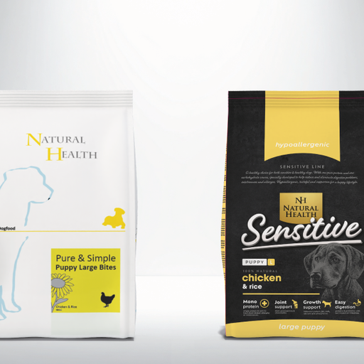 Natural Health Dog Chicken & Rice Puppy Large Bite