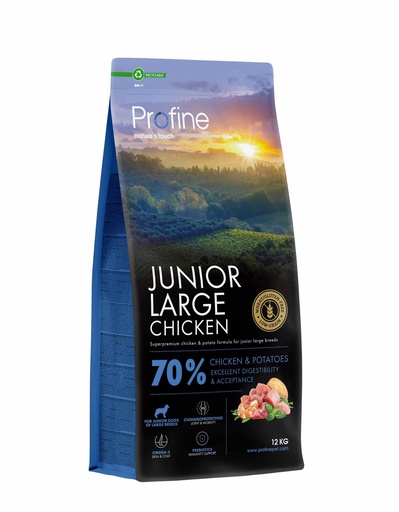 [JP411203] Profine Junior Large Chicken 12 kg.