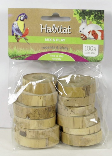 [E50301] Mix & Play Bamboo Rings 12 st.