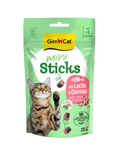 [GIM2237] GimCat Mini Sticks Zalm & Quinoa 50 gr.