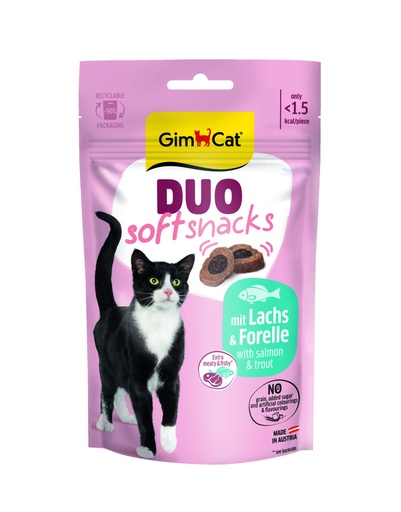 [GIM2282] GimCat Duo Snacks Zalm & Forel 50 gr.