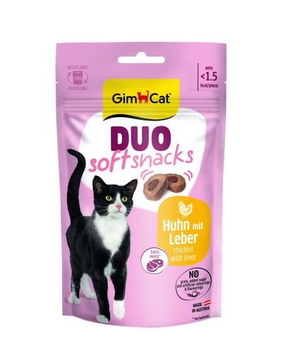 [GIM2299] GimCat Duo Snacks Kip & Lever 50 gr.