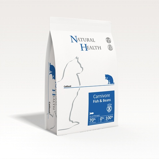 [NH476] Natural Health Cat Carnivore Fish&Beans 2 kg.