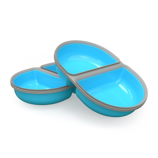 [SF39448] SureFeed Gedeeld Bakje 2 st Blauw 1 st.