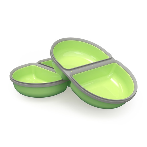 [SF39449] SureFeed Gedeeld Bakje 2 st Groen 1 st.