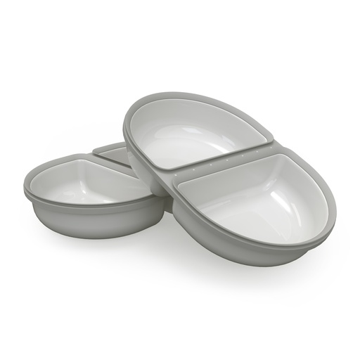 [SF39451] SureFeed Gedeeld Bakje Grijs