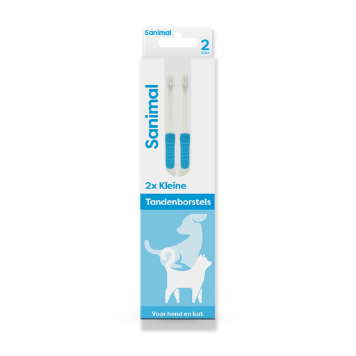 [S186] Sanimal Kleine Tandenborstels 2 st.