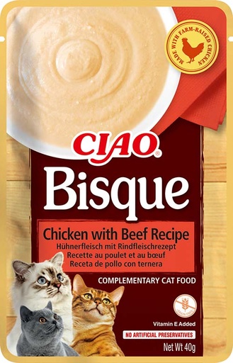 [FP73854] Inaba Bisque Chicken With Beef 12 x 40 gr.