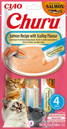 [FP73131] Inaba Churu Salmon With Scallop (12 x 4 x 14 gr.)