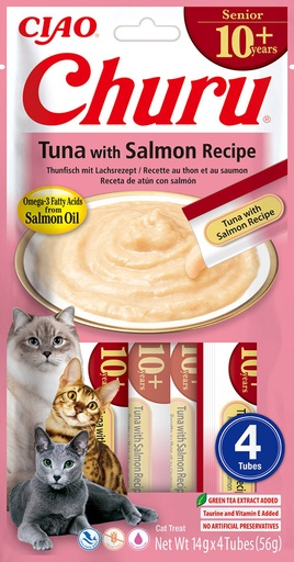 [FP73134] Inaba Churu Senior Tuna With Salmon (12 x 4 x 14 gr.)