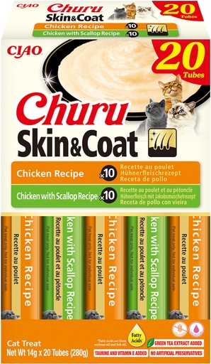 [FP73137] Inaba Churu Skin & Coat Multipack Chicken (20 st.)