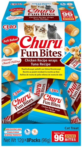 [FP73175] Inaba Churu Fun Bites Chicken Wraps Tuna (8 x 12 gr.)