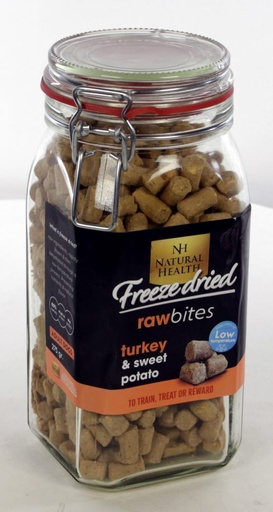 [NH282] Natural Health Dog Raw Bites Freeze Dried Snack Turkey