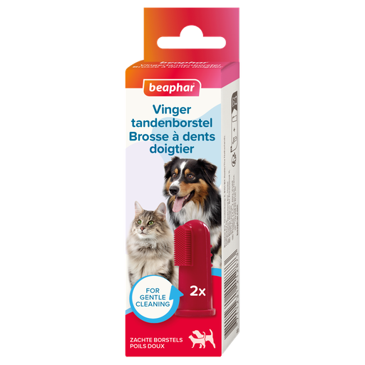 [BP1000482] Beaphar Vingertandenborstel 2 st.