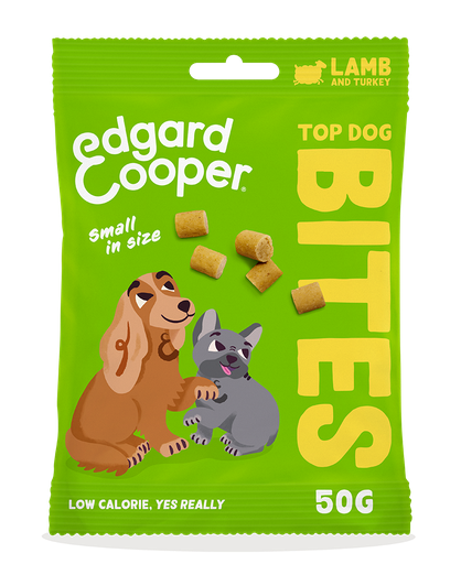 Edgard & Cooper Dog Bites Lamb And Turkey 15 x 50 gr.