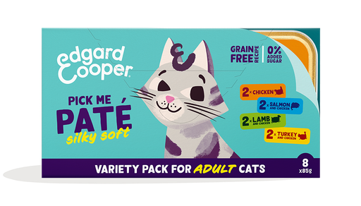 [EC64105] Edgard & Cooper Cat Adult Multipack Paté 8 x 85 gr.