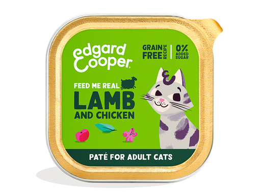 [EC64113] Edgard & Cooper Cat Adult Lamb And Chicken Paté 16 x 85 gr.