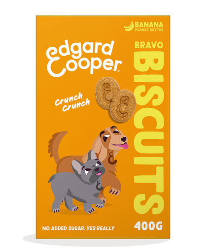 [EC64665] Edgard & Cooper Dog Biscuits Banana, Peanut Butter 7 x 400 gr.