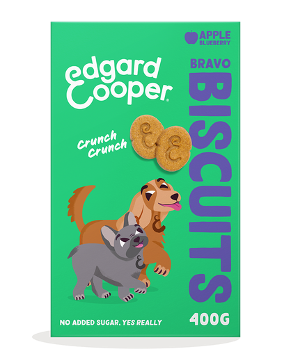 [EC64668] Edgard & Cooper Dog Biscuits Apple, Blueberry 7 x 400 gr.