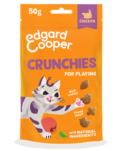 [EC80140] Edgard & Cooper Cat Crunchies Chicken 8 x 50 gr.