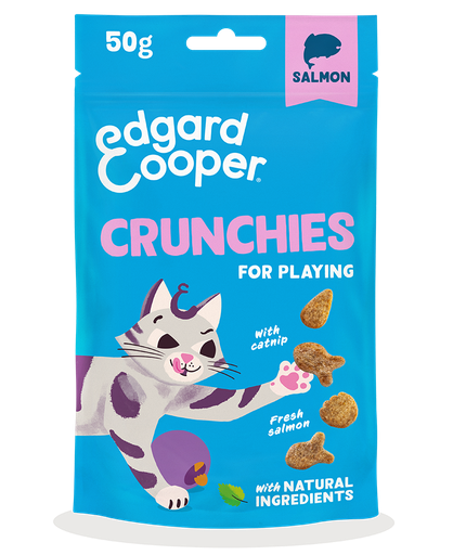 [EC80142] Edgard & Cooper Cat Crunchies Salmon 8 x 50 gr.