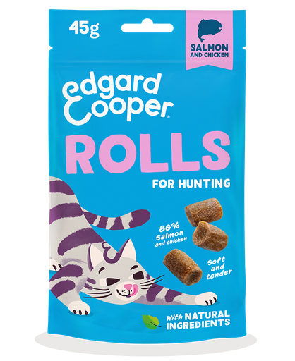 [EC80152] Edgard & Cooper Cat Rolls Salmon And Chicken 8 x 45 gr.